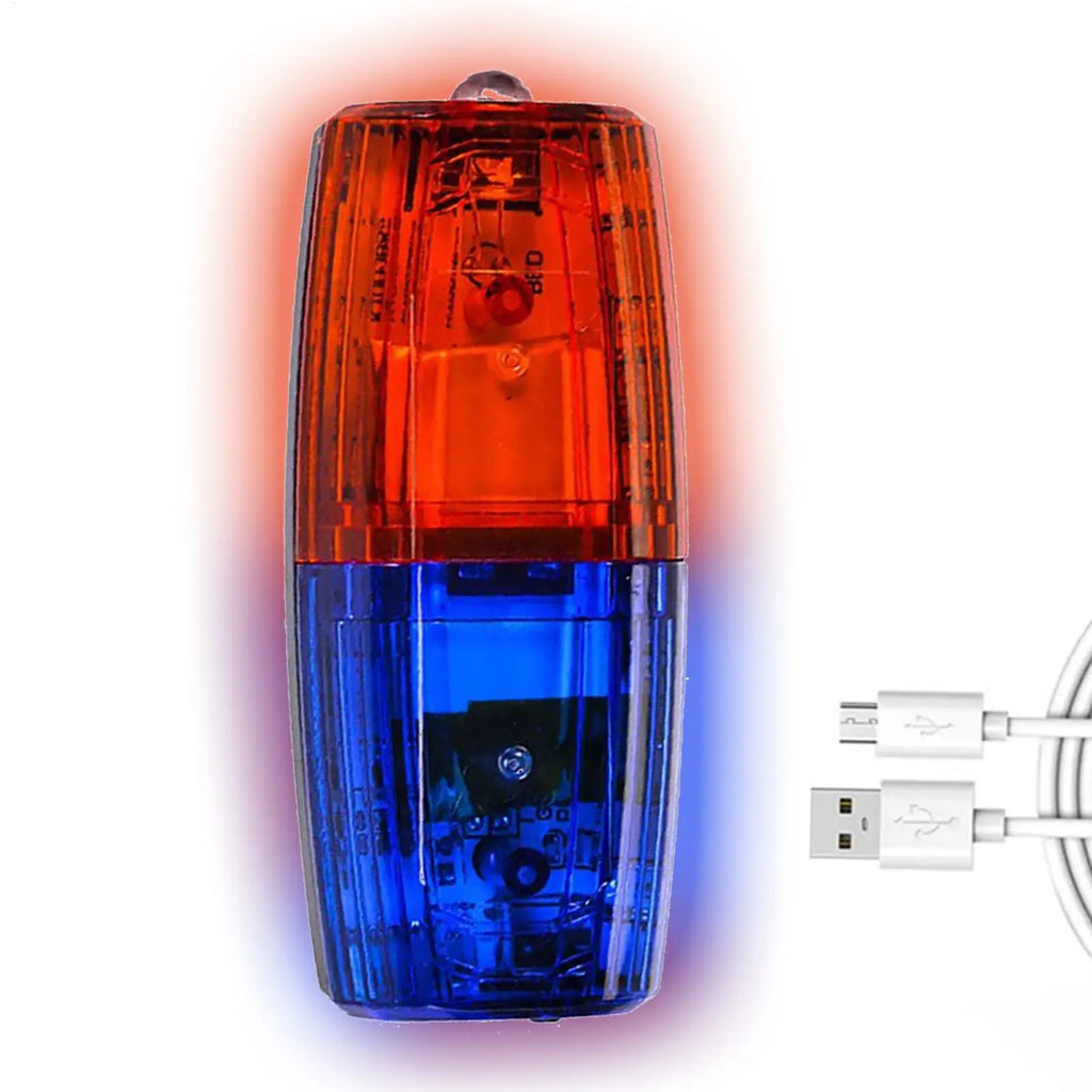 LED Strobe Shoulder Warning Light Red Blue | Clip-On Safety Safety Strobe Light QXL