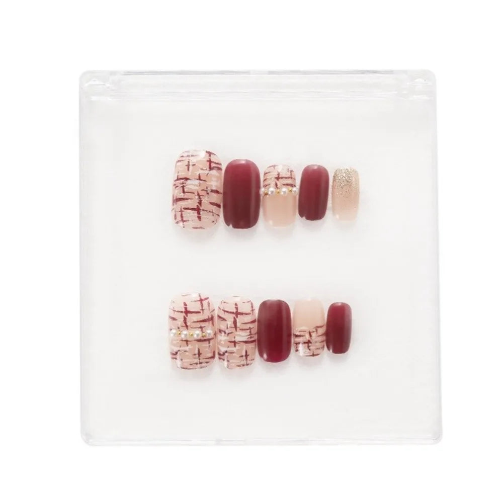 Acrylic Flip-Top Nail Storage Box | Dust-Proof + 30 Strips Nail Storage Box QXL