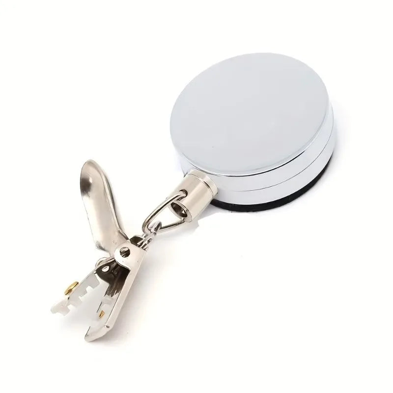 Retractable Towel Clip No-Drill Self-Adhesive Hook & Key Holder Retractable Wall Hook QXL