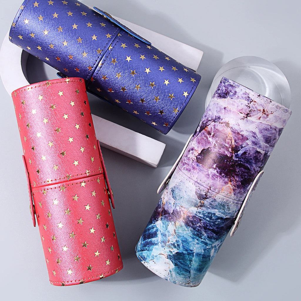 KOSSHOW PVC Makeup Brush Holder | Travel Storage Bag Makeup Brush Bag QXL