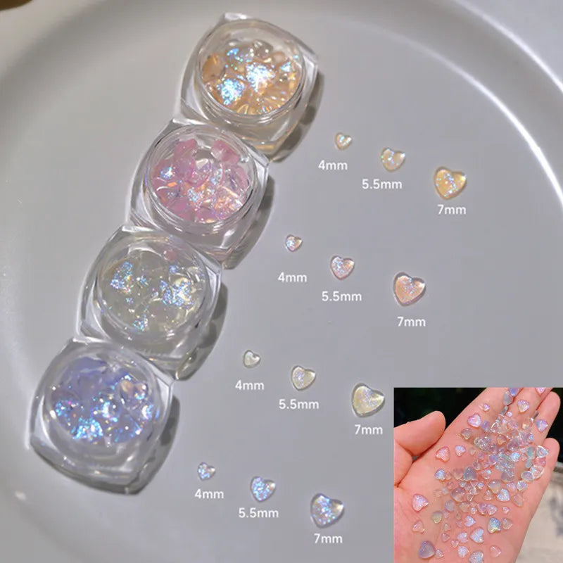 30-Pc Kawaii Heart 3D Resin Nail Art Rhinestone Charms | NAILFYOU Nail Art Charms QXL