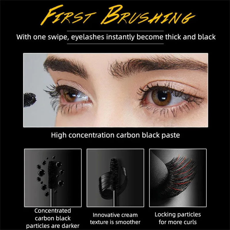 Black Tassel 2-Piece Waterproof Mascara Set | Curl & Volume Waterproof Mascara Set QXL
