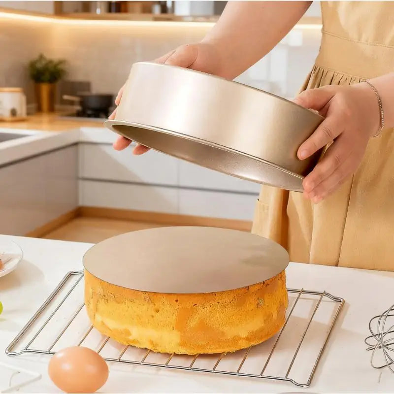 Non-Stick Round Cake Mold | Aluminum & Removable Base Cake Mold QXL