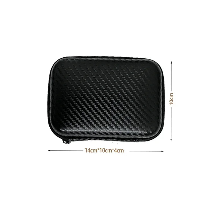 Carbon Fiber EVA Hard Case Car Repair Tool Storage Bag Tool Storage Bag QXL 14x10x4cm