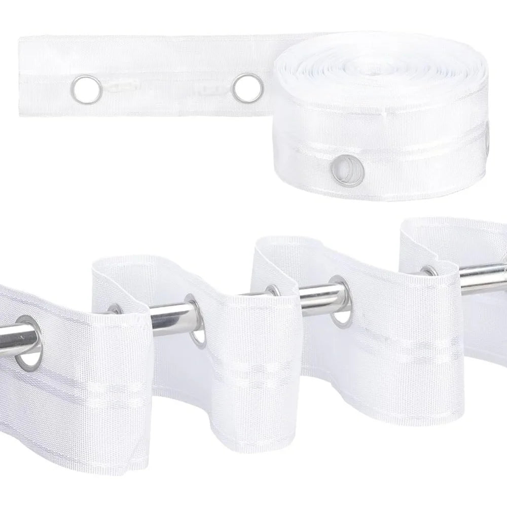 21.8 Yards Grommet Drapery Tape 3.1" Wide White | Curtain Tape Curtain Drapery Tape QXL