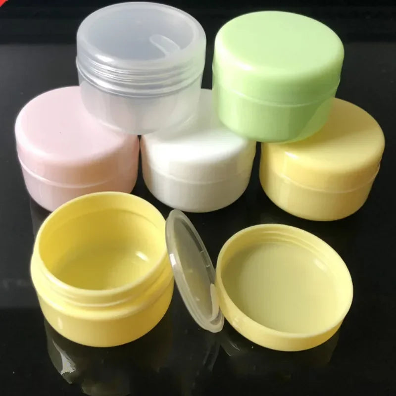 10-Pack 10g Refillable Cosmetic Jars | Travel Cream Pots Cosmetic Travel Jars QXL 10 pcs mix 10g Plastic