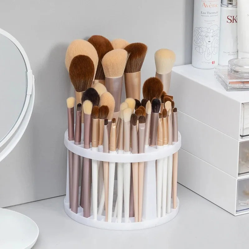Desktop Makeup Brush & Lipstick Organizer | Cosmetic Storage Rack Makeup Brush Organizer QXL