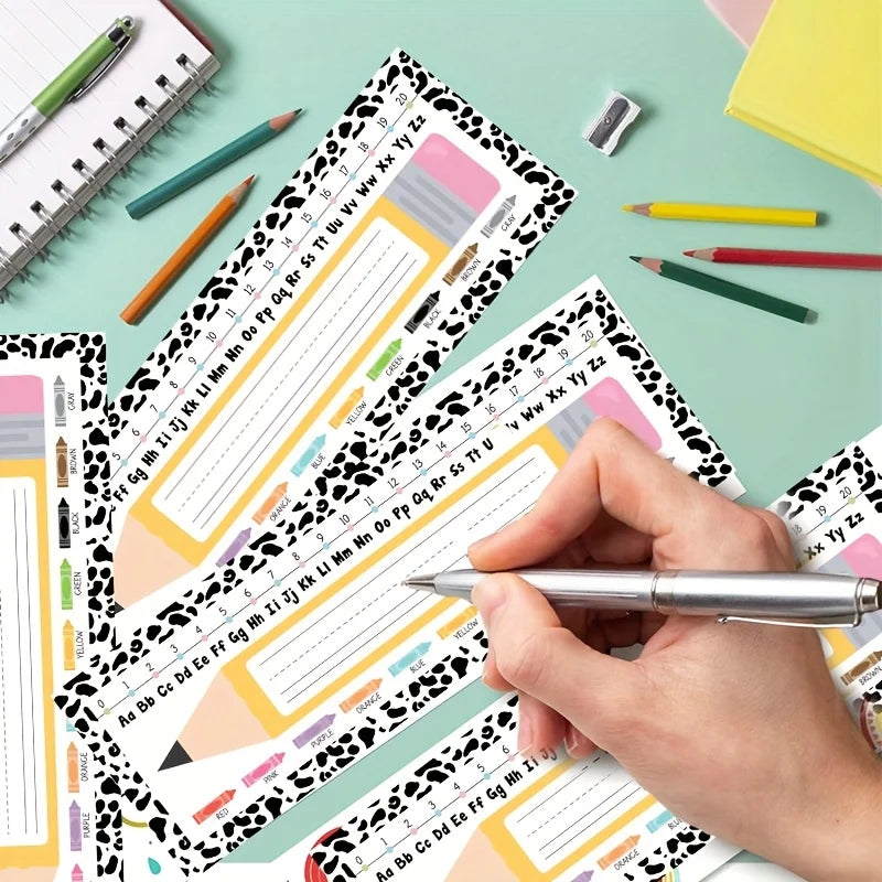 36-Pack Classroom Desk Name Tags for Students | 3×9 Inch Classroom Name Tags QXL