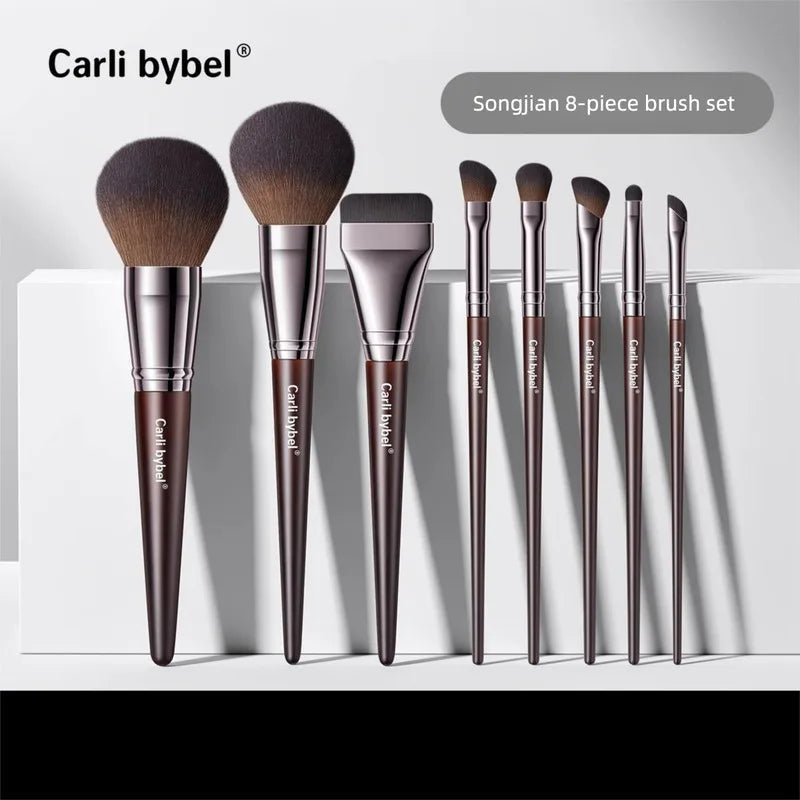 8-Piece Professional Makeup Brush Set | Ultra-Soft Wool Fiber Makeup Brush Set QXL