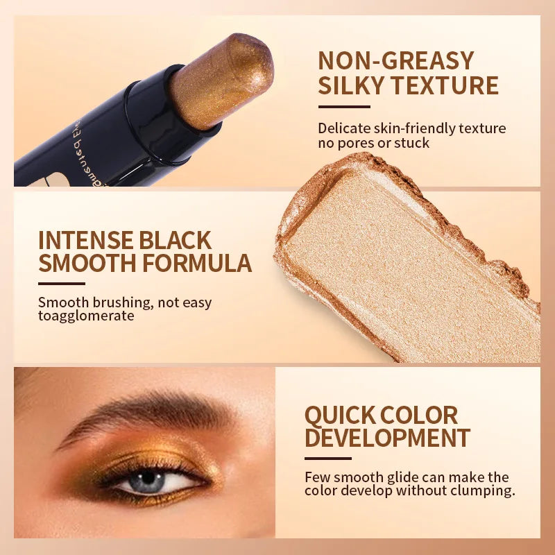 Pearl Shimmer Eyeshadow Stick Set – 6 Waterproof Shades Eyeshadow Stick Set QXL