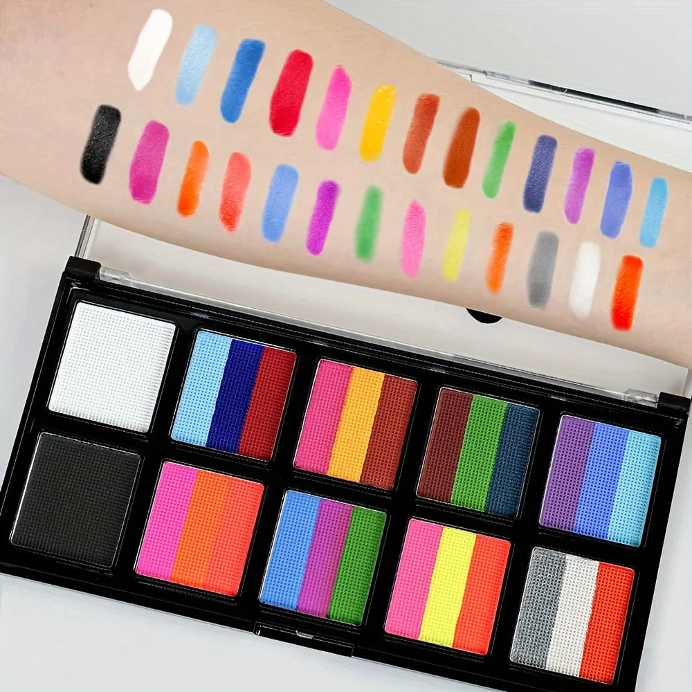 VERONNI 26-Color UV Fluorescent Face & Body Paint Set UV Face & Body Paint QXL
