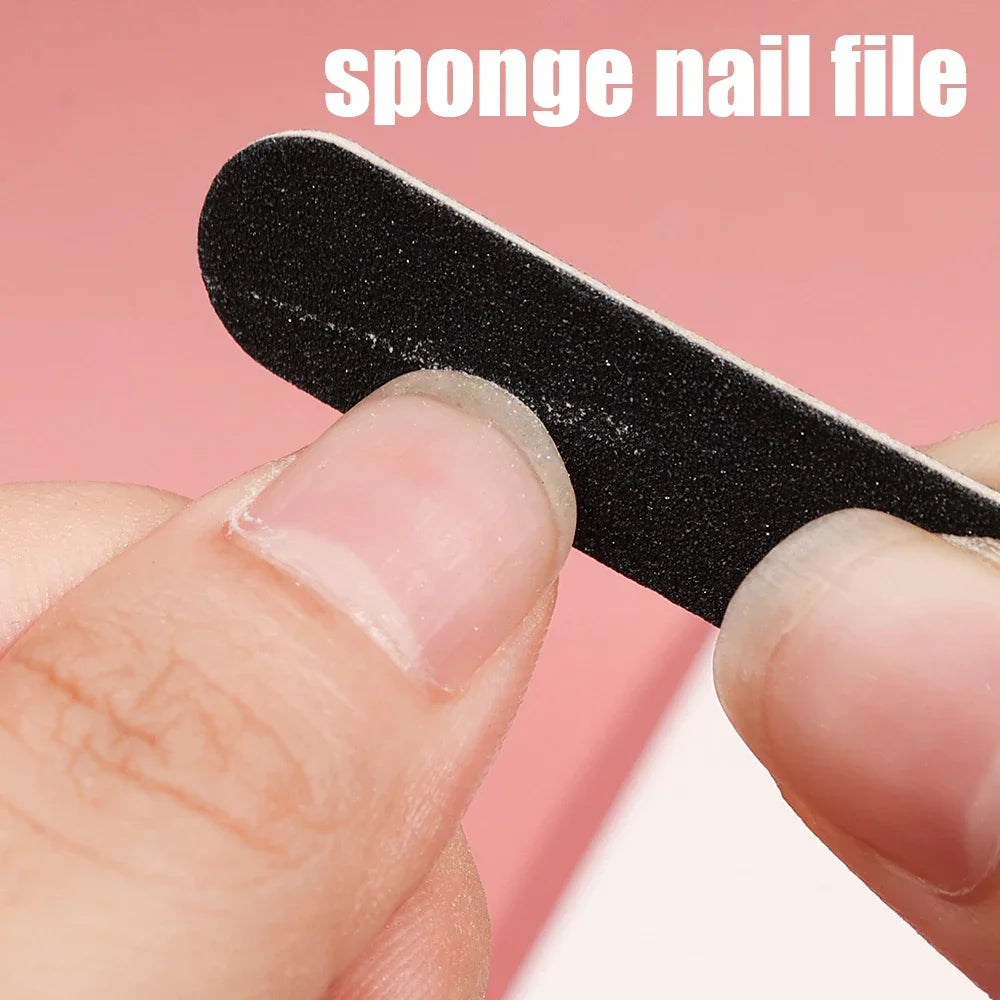 Disposable Nail File Set with Wood Sticks | 20/80/100pc Disposable Nail File QXL