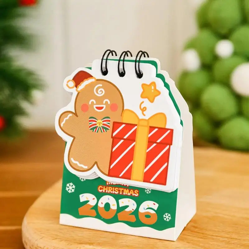 2026 Christmas Desk Calendar | Cute Festive Daily Planner Desk Calendar QXL A3