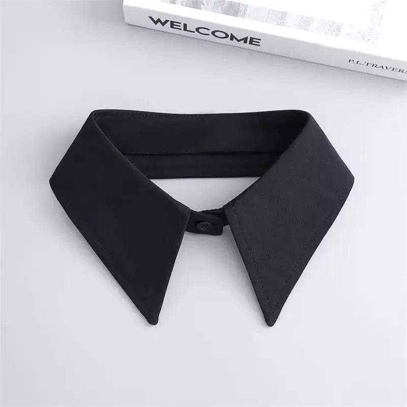 Women's Detachable False Collar | Bow Tie Dickey Insert Detachable False Collar QXL Black