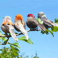 4-Pack Artificial Sparrow Clip Birds | Garden & Tree Decor Garden Bird Ornament QXL 4Pcs Random