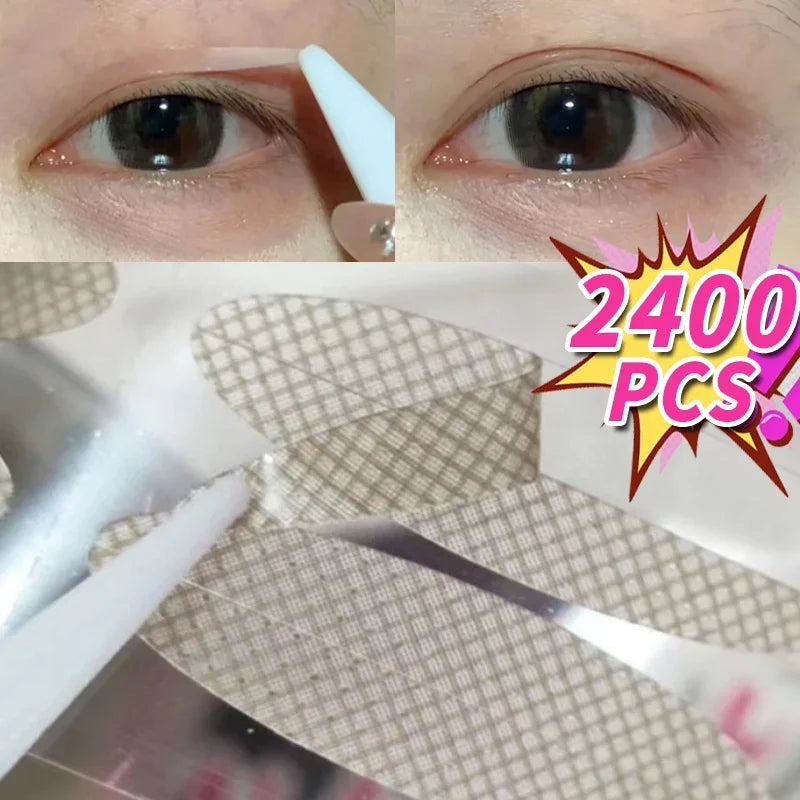 2400 Pcs Invisible Double Eyelid Tape – Self-Adhesive Eye Lift Eyelid Tape Stickers QXL