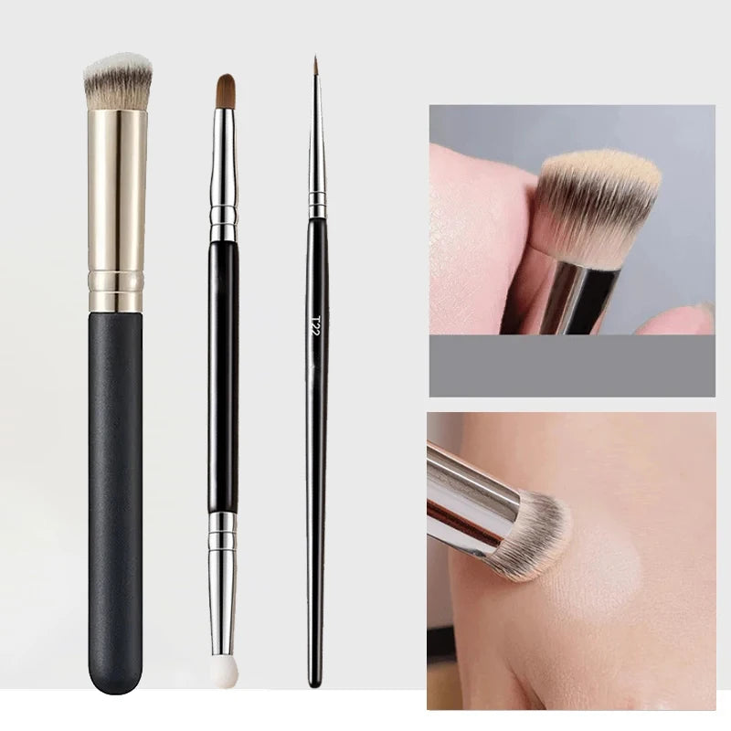 Foundation Concealer Contour Brush Set | Blending Makeup Makeup Brush Set QXL WG-Brush-270-3pcs