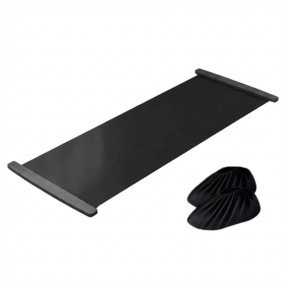 Fitness Slide Board 140cm 180cm 200cm | Glide Training Mat Fitness Slide Board QXL Black 200-50CM