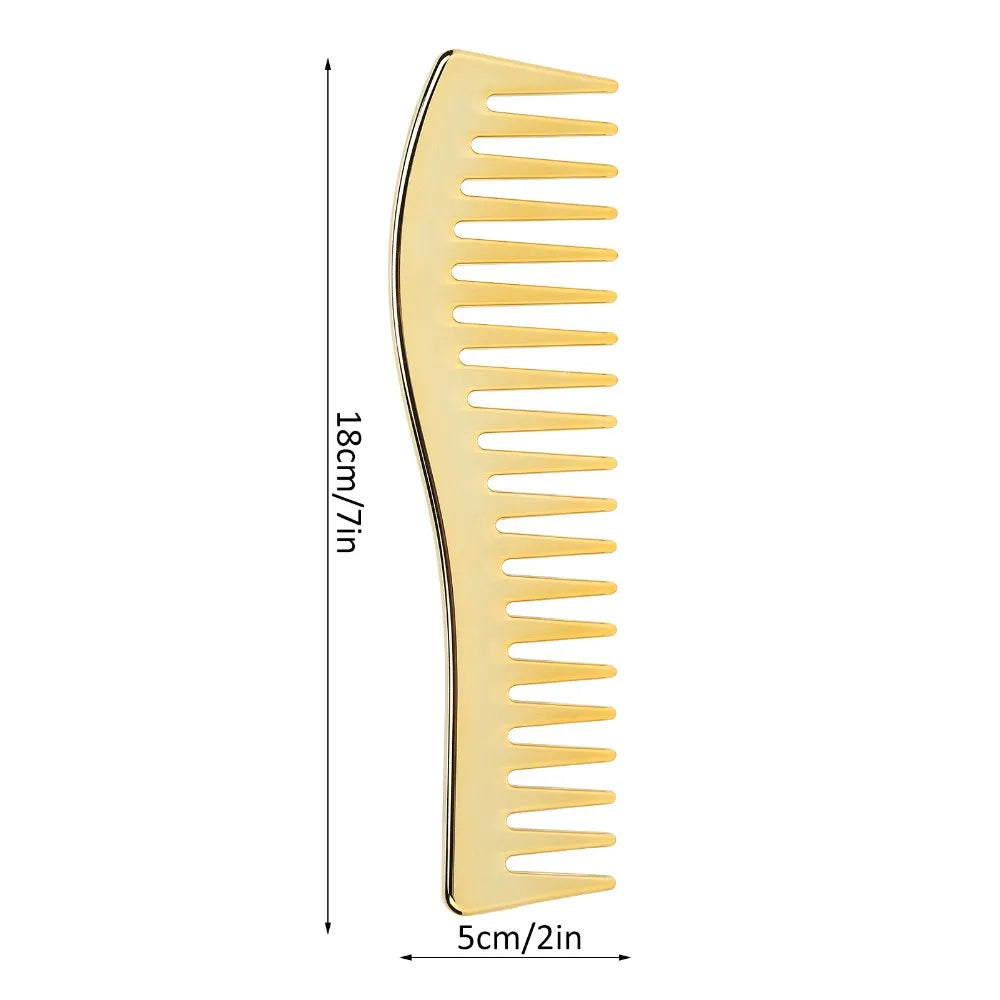 Wide Tooth Detangling Comb | No-Handle Travel & Salon Wide Tooth Comb QXL