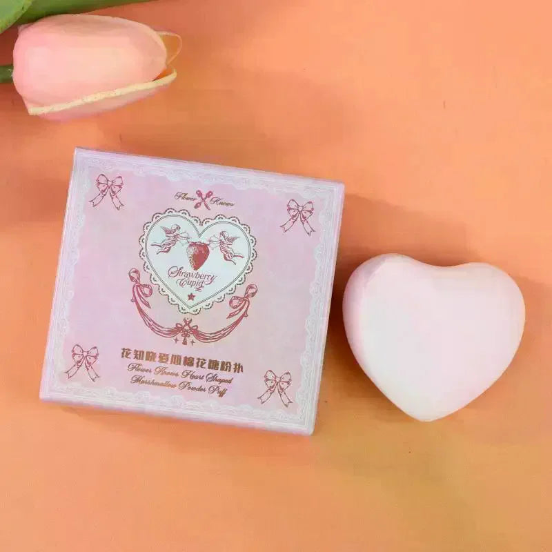 YOVIP Heart Bow Air Cushion Powder Puff | Dry & Wet Use Makeup Powder Puff QXL