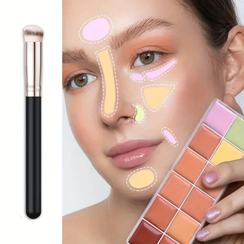 VERONNI 12-Color Cream Concealer Palette with Brush | All Skin Cream Concealer Palette QXL