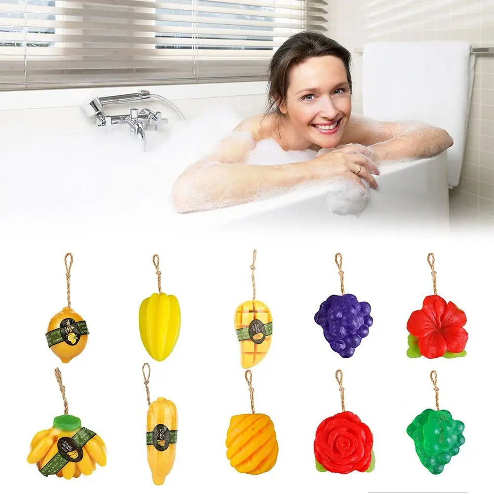 Mini Fruit-Shaped Soap | Moisturising Kids Bath Bar Gift Novelty Bar Soap QXL