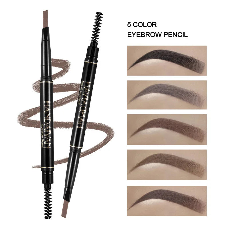 Double-Ended Waterproof Eyebrow Pencil | 5 Shades & Spoolie Eyebrow Pencil QXL