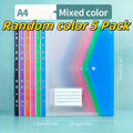 5-Pack A4 File Folders | 11-Ring Binder PP Organizer Set File Folder Set QXL Random color 5 Pack