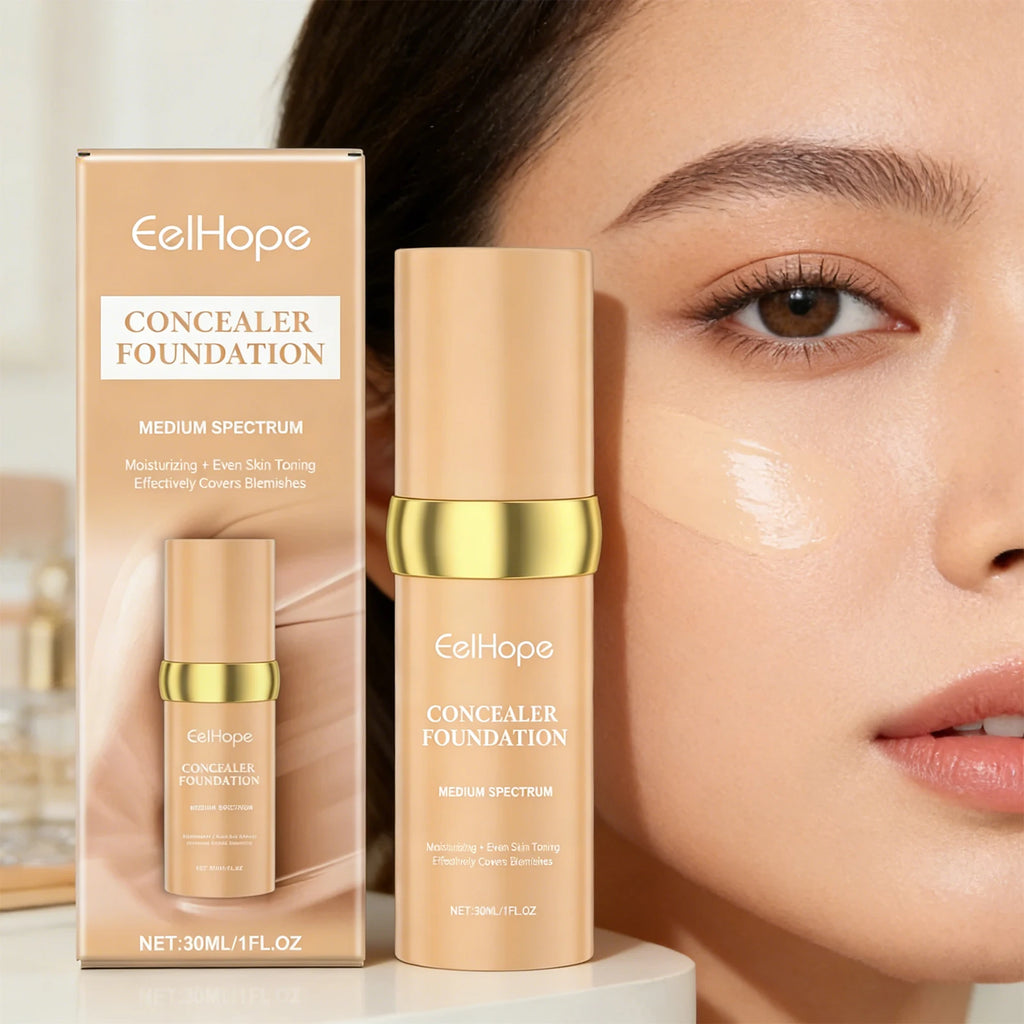 Eelhope Color-Changing Foundation & Concealer | Hydrating 30ml Color-Changing Foundation QXL