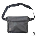 Waterproof Fanny Pack Dry Bag for Swimming & Beach Sports Waterproof Dry Bag QXL Black