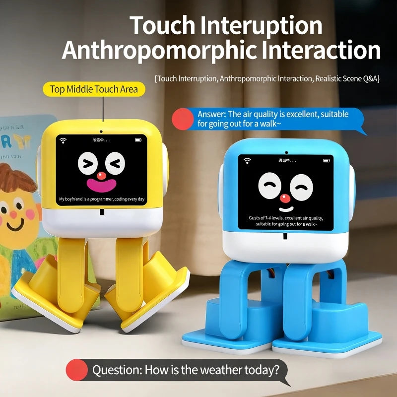 AI Interactive Robot Toy | Speech Recognition & LCD Display Interactive Robot Toy QXL