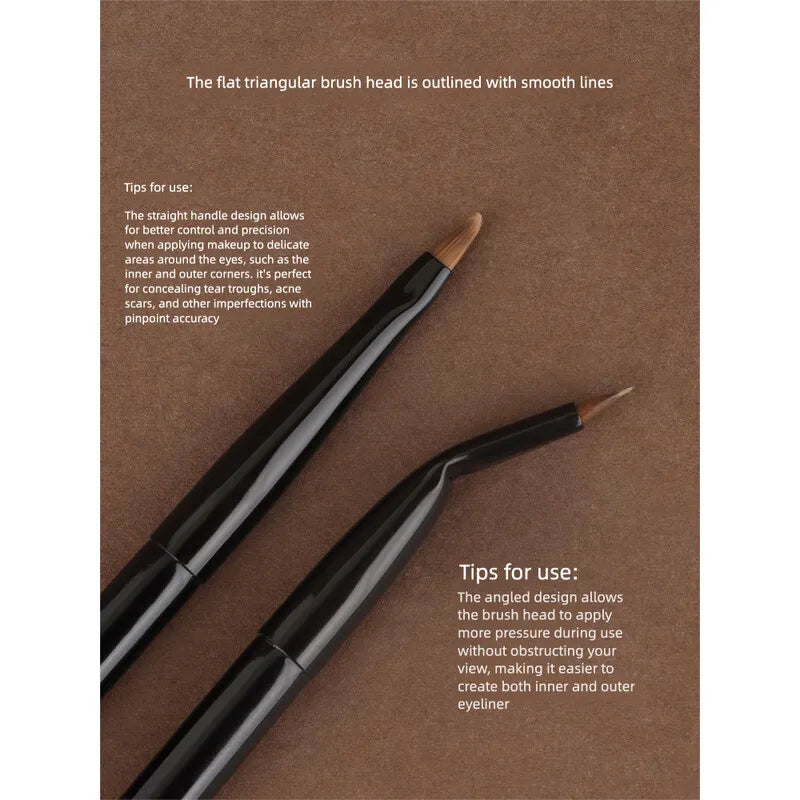 Moji M207 Folding Corner Eyeliner & Concealer Brush Eyeliner Makeup Brush QXL