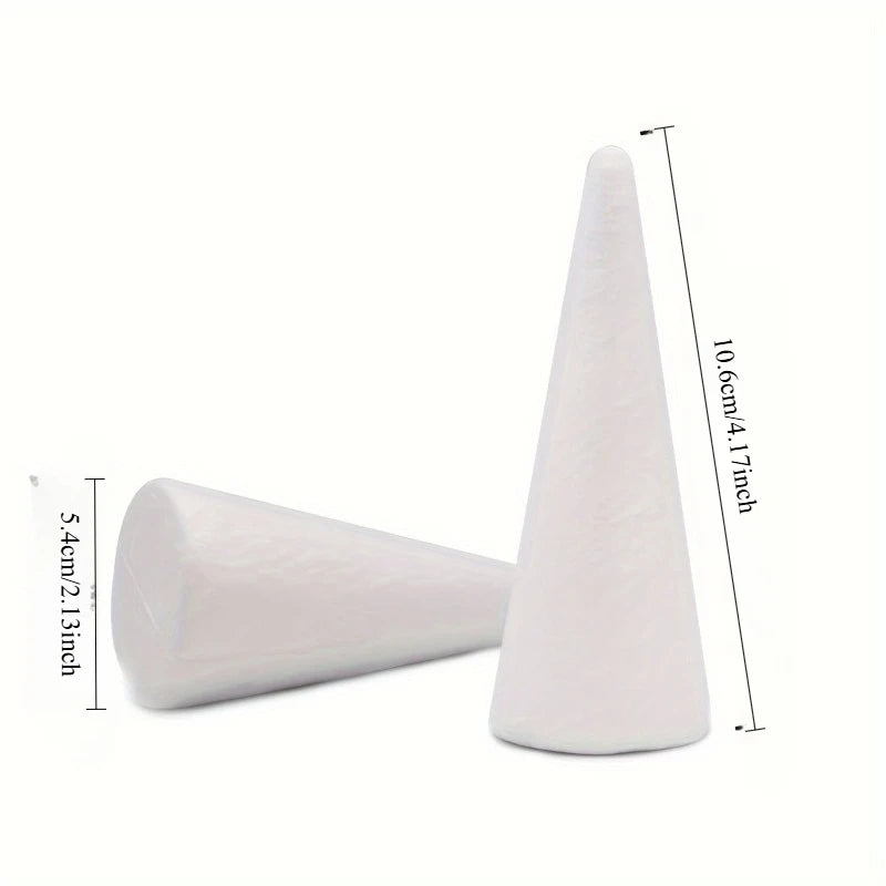 White Foam Cones for Christmas, Wedding & DIY Craft Projects Foam Craft Cones QXL