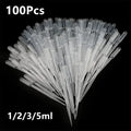 100-Pack Disposable Transfer Pipettes 1ml 2ml 3ml 5ml | LDPE Disposable Transfer Pipettes QXL M253 1ml