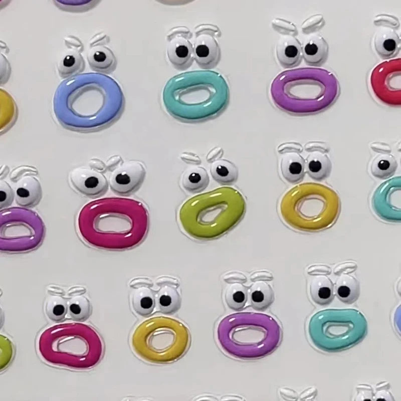 Cute Jelly 2D Nail Art Stickers | DIY Waterproof Decals Nail Art Stickers QXL