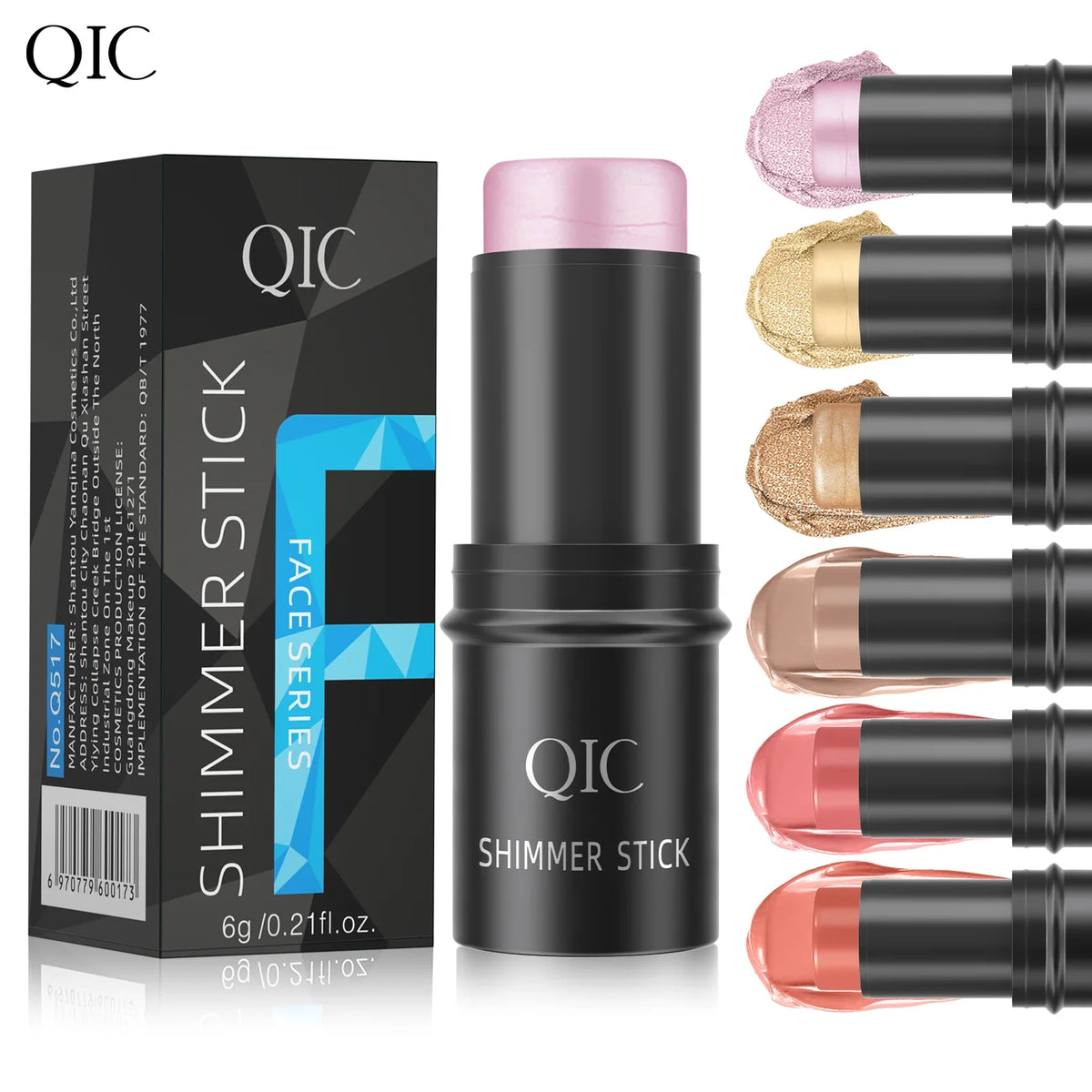 QIC Creamy Highlighter Contour Stick – Shimmer Blush Bronzer Highlighter Contour Stick QXL