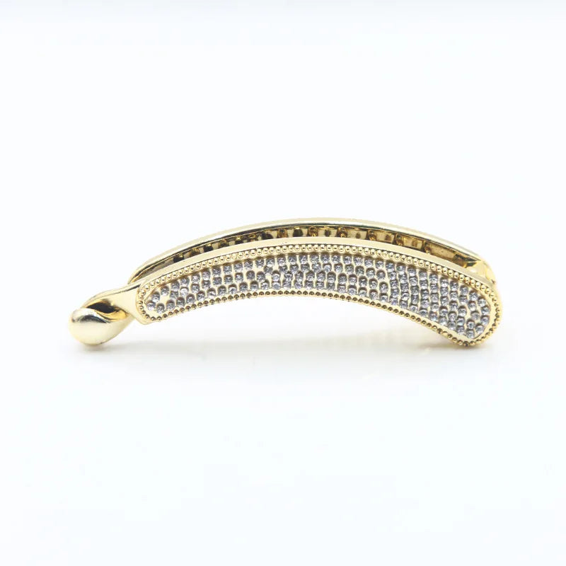 Crystal Rhinestone Banana Hair Clip | Women's Claw Barrette Hair Claw Clip QXL 1