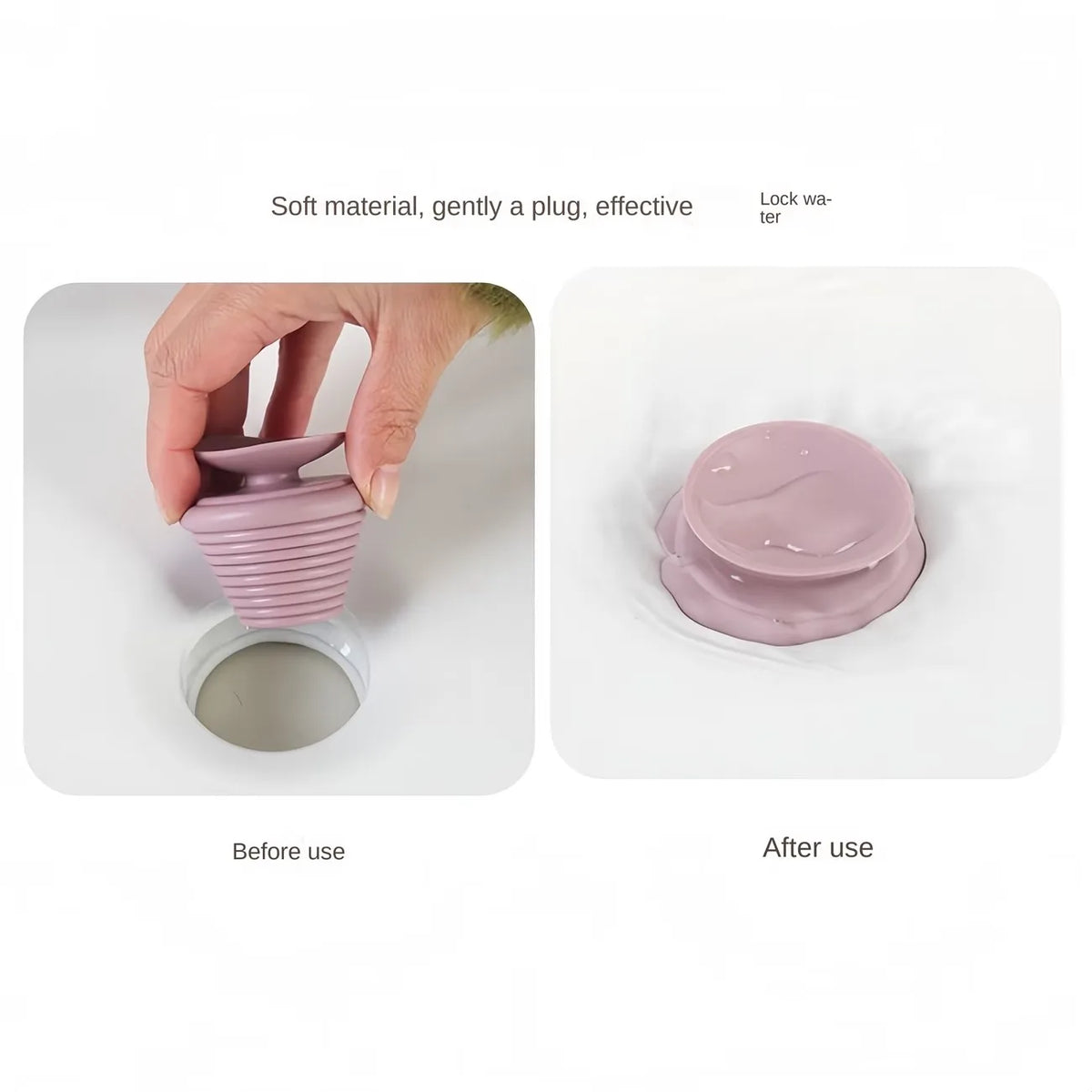2-Pack Universal Suction Cup Drain Stopper – Bathtub & Sink Drain Stopper QXL