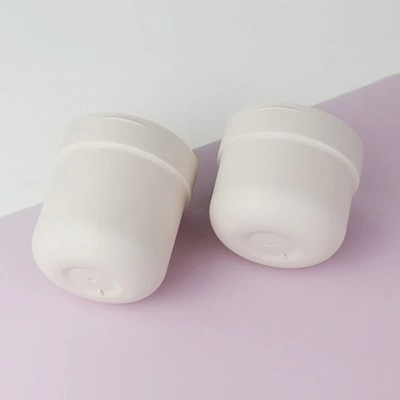 Refillable Cosmetic Jar with Spoon 300ml/400ml | Travel Pot Cosmetic Storage Jar QXL