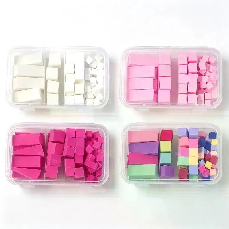 100-Pc Ombre Nail Sponge Kit | Gradient & Blush Nail Art Nail Art Sponge Kit QXL