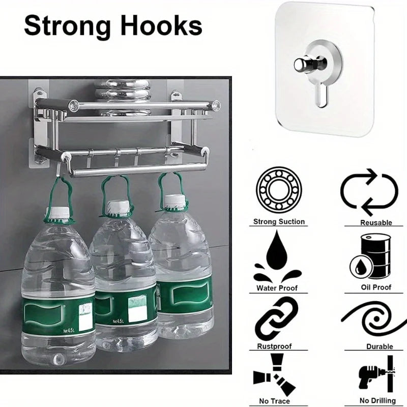 No-Nail Wall Hook Adhesive Paste | Damage-Free Mounting Wall Hook Adhesive QXL