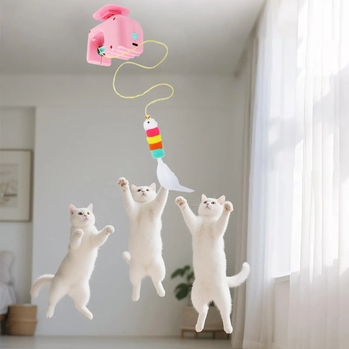 Electric Flying Bird Cat Toy | Door-Hang Interactive Hunt Toy Interactive Cat Toy QXL