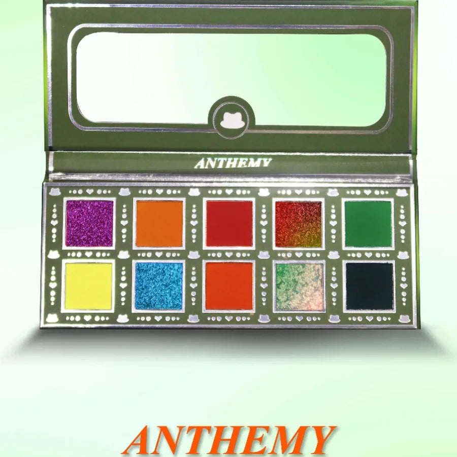 10-Color Waterproof Eyeshadow Palette | High Pigment & Vegan Eyeshadow Palette QXL