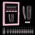 French Nail Molds Coffin Square Almond | 12 Sizes Full Cover Nail Art Molds QXL G