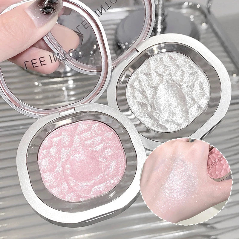 Pearlescent Glitter Eyeshadow | High-Gloss Shimmer Single Pan Glitter Eyeshadow QXL
