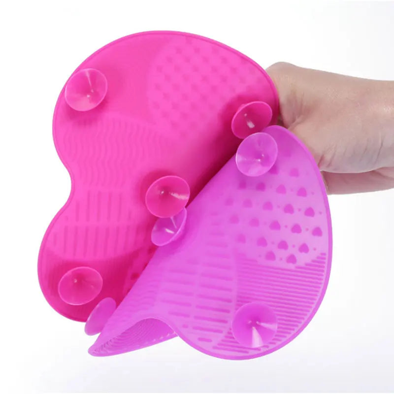 Silicone Makeup Brush Cleaner Scrubber Mat & Washing Pad Brush Cleaning Mat QXL
