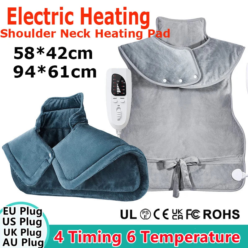 Dreamburgh Electric Heating Shawl | 6-Speed Temp, 4-Speed Timer Electric Heating Shawl QXL