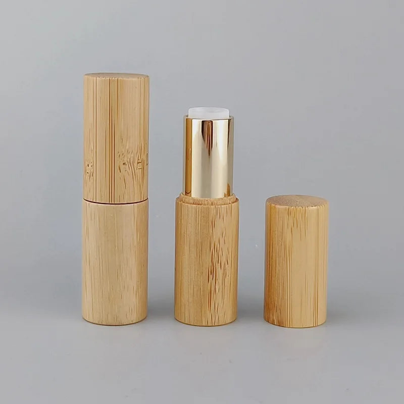 Bamboo Refillable Lipstick Tube | Eco-Friendly DIY Container 5ml Refillable Lipstick Tube QXL