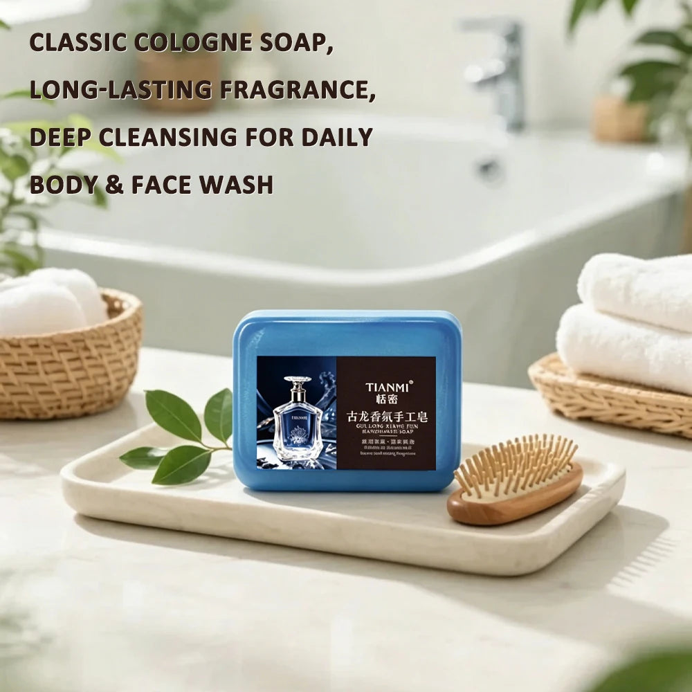 5-Pack Men's Gurong 3-in-1 Handmade Bar Soap – Face, Hair & Body Men's Bar Soap Set QXL