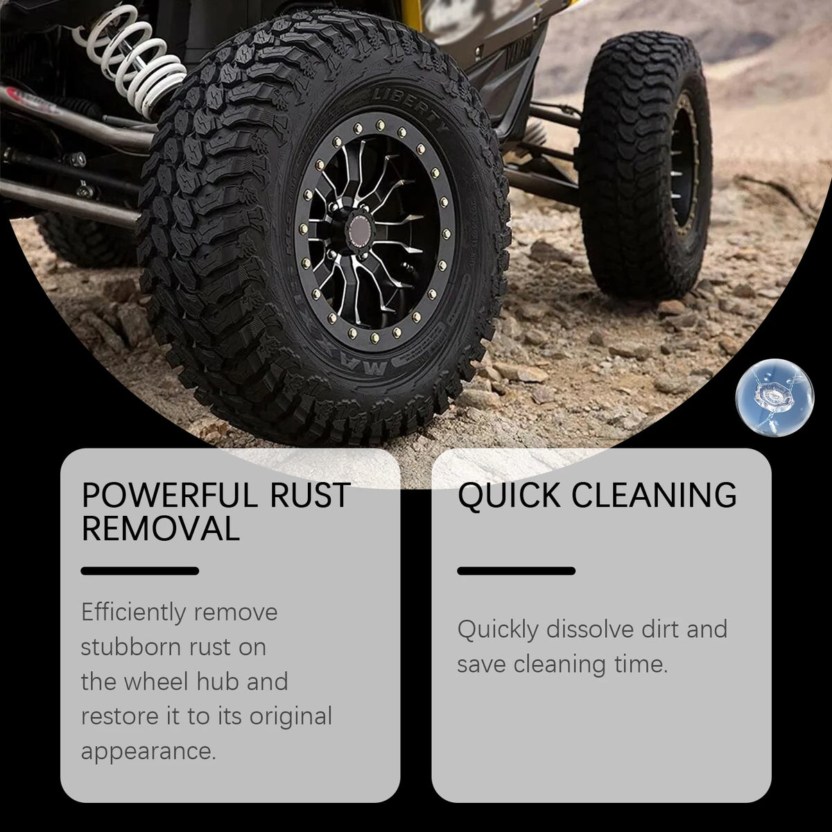 Car Rust Remover Spray – Wheel & Oxide Stain Cleaner 120ml Car Rust Remover Spray QXL
